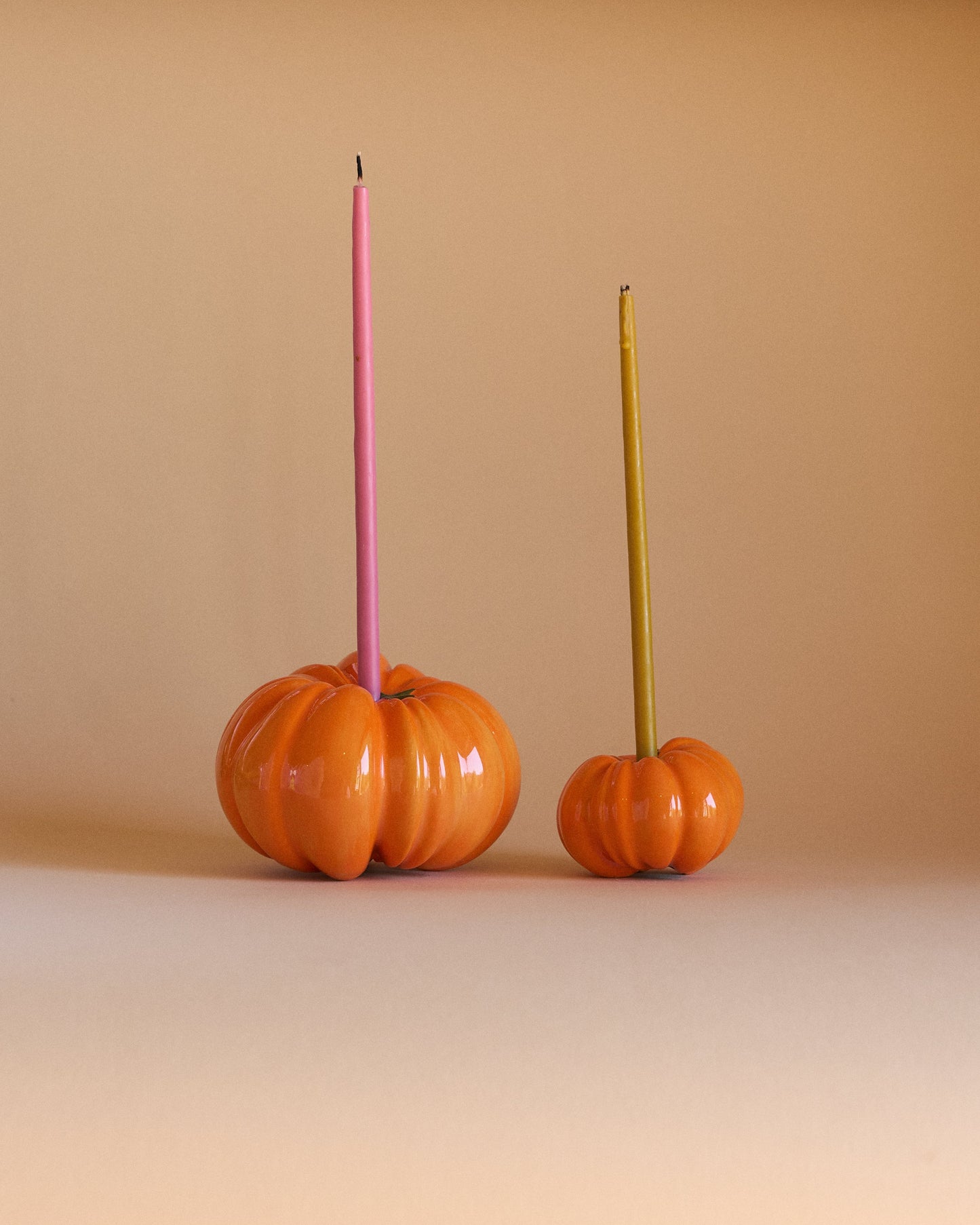 CANDLE HOLDER TOMATO M — ORANGE