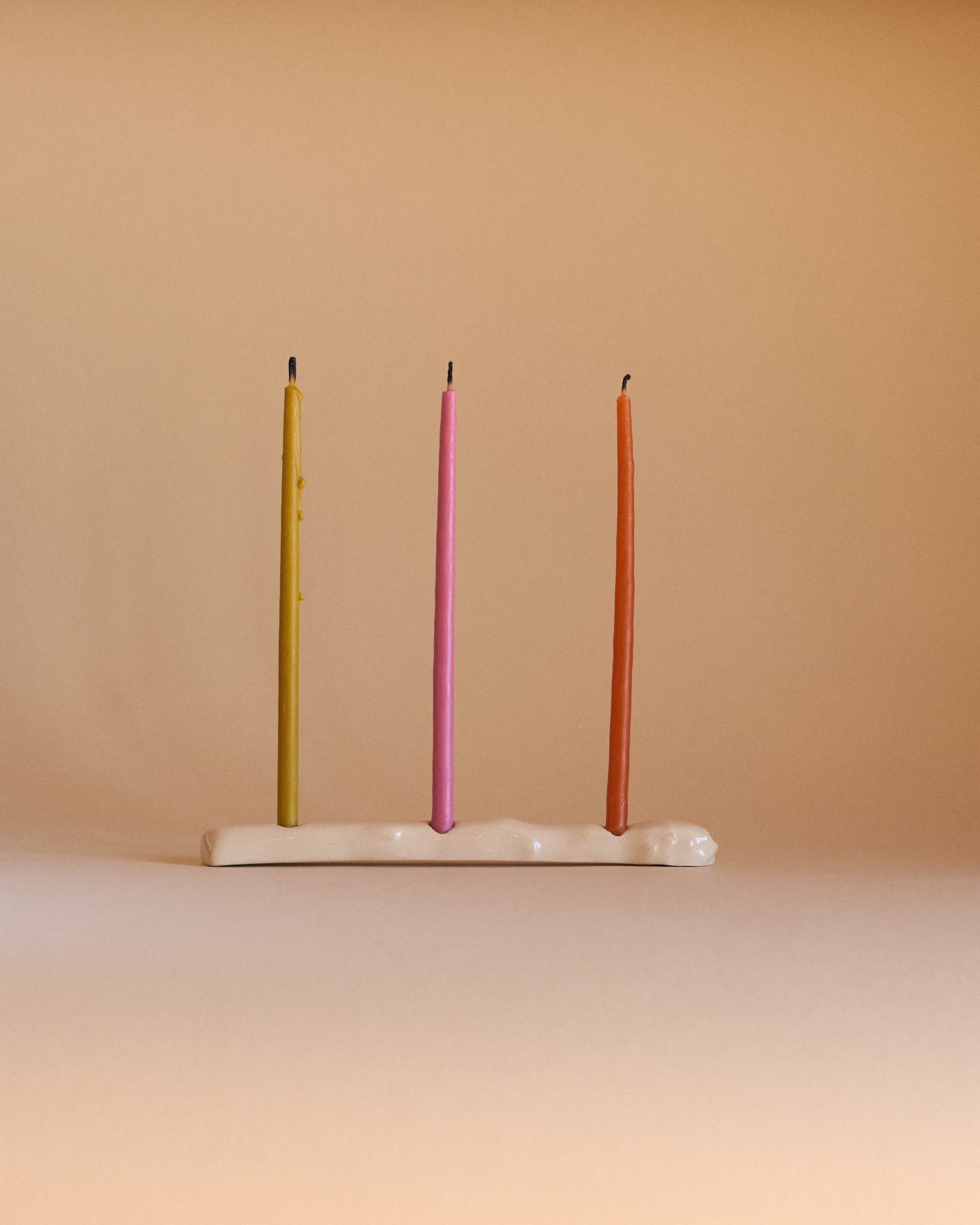 CANDLE HOLDER ASPARAGUS — IVORY