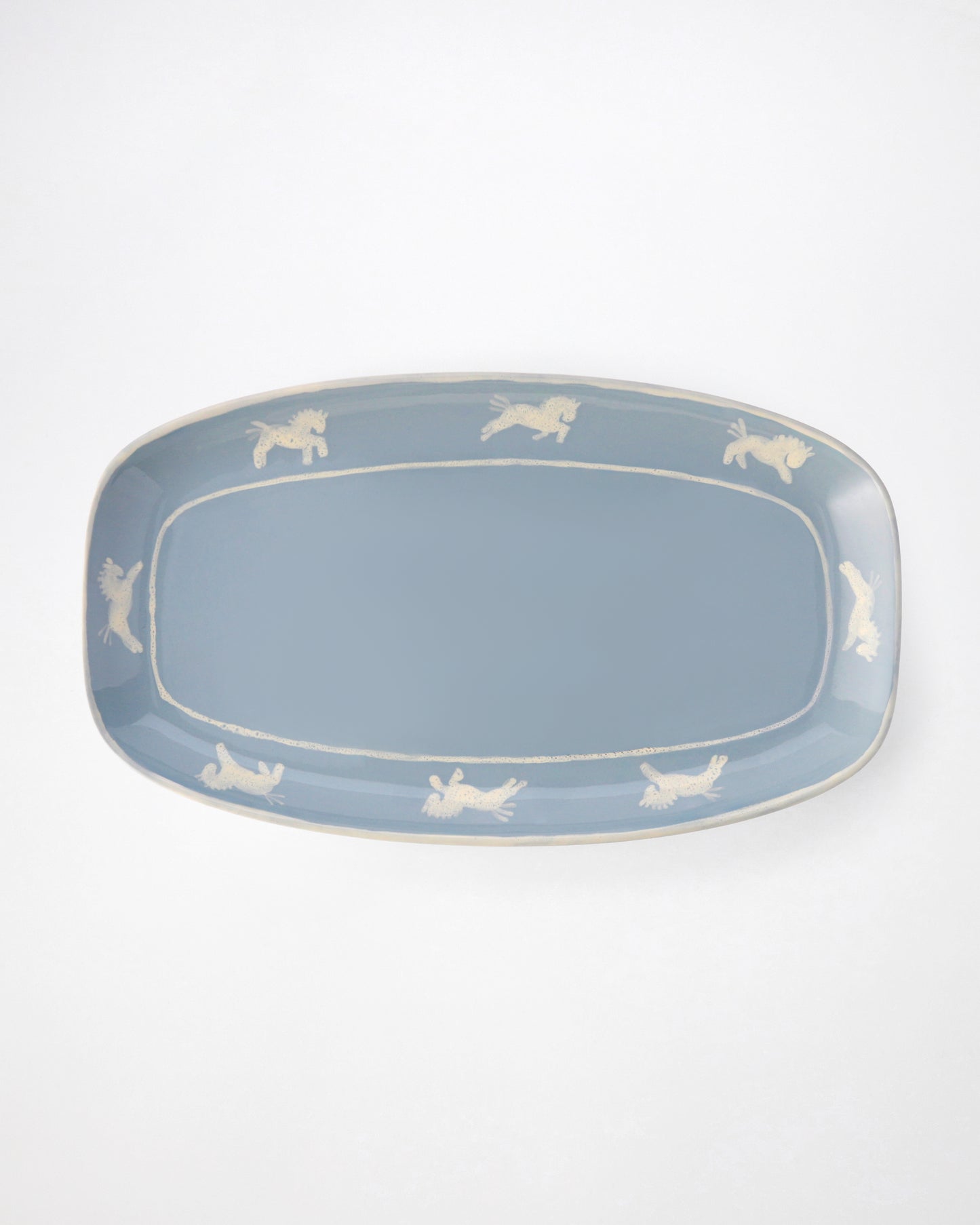 БЛЮДО OVAL BLUE