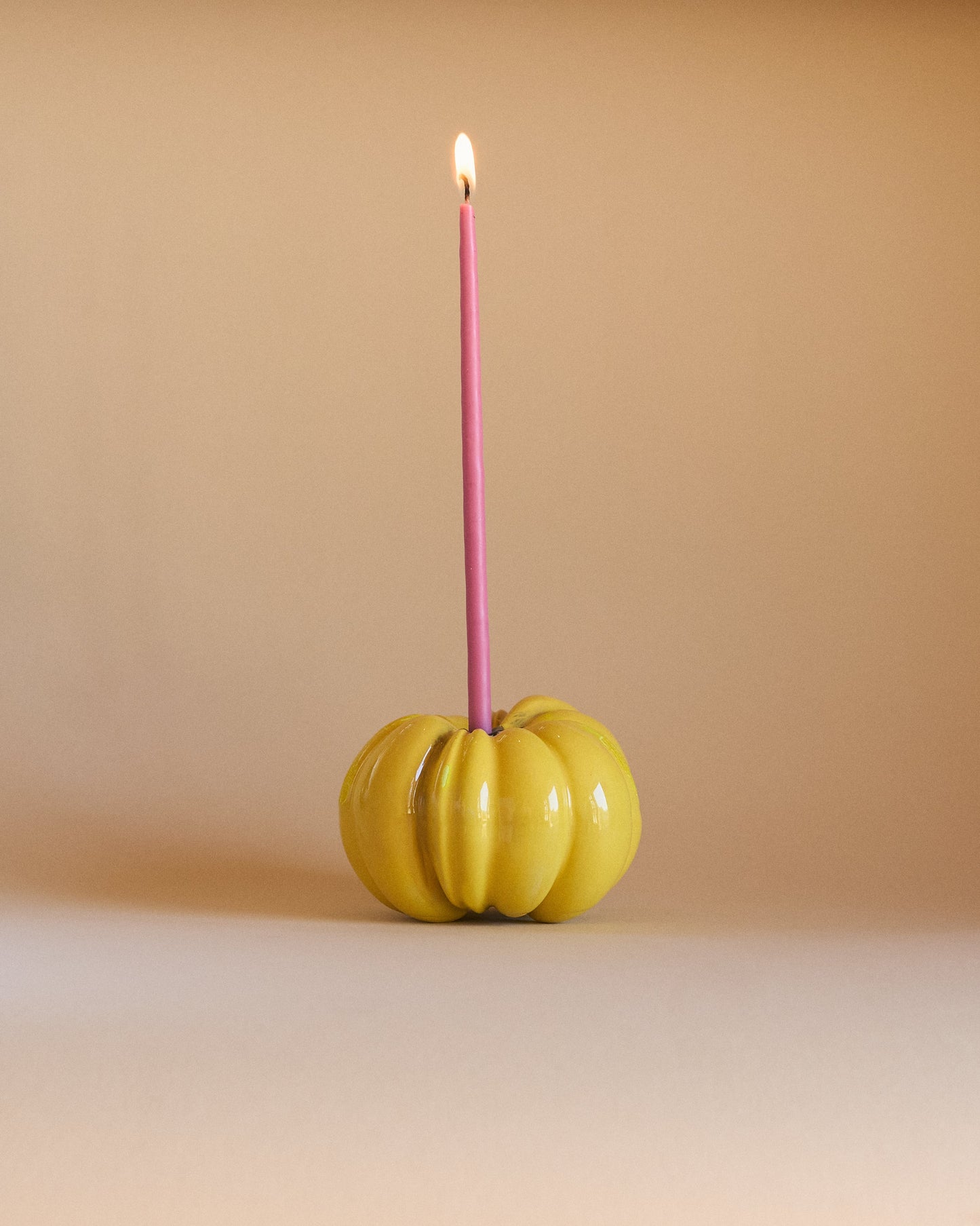 CANDLE HOLDER TOMATO L  — YELLOW