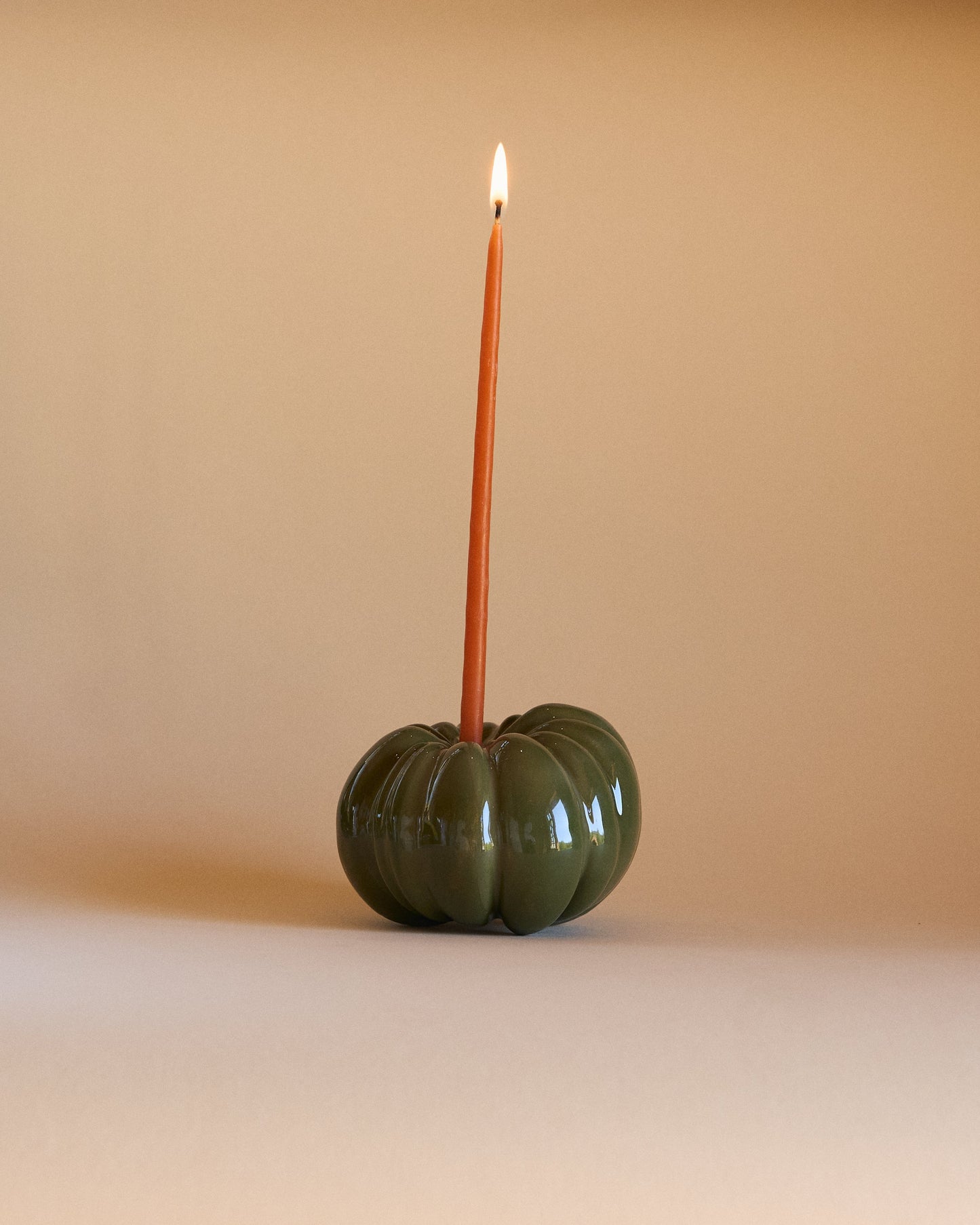 CANDLE HOLDER TOMATO L  — GREEN
