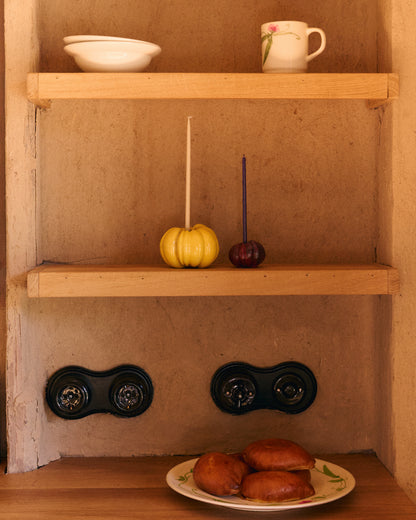 CANDLE HOLDER TOMATO L  — YELLOW