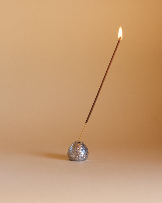 INCENSE HOLDER RASPBERRY — SILVER