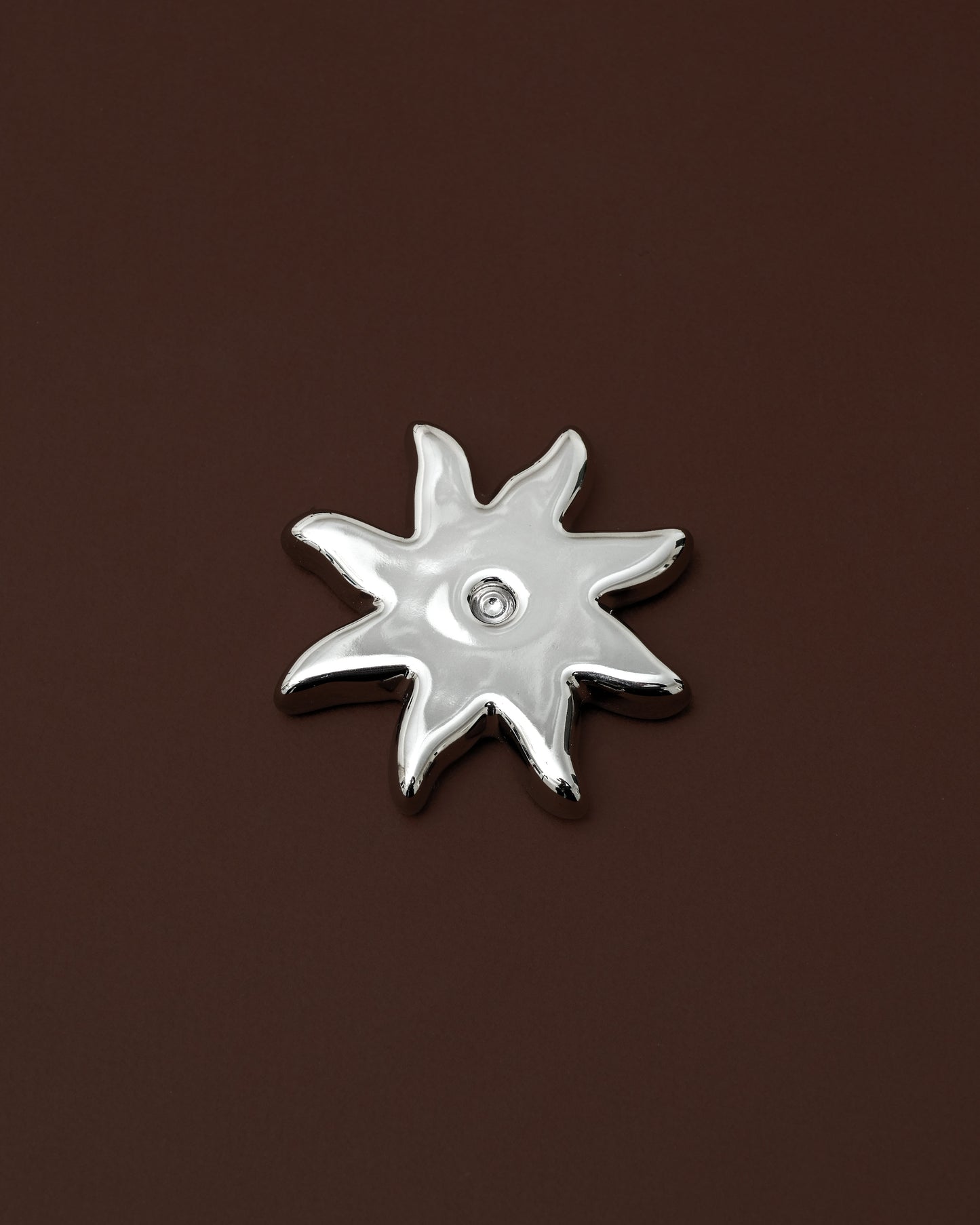 CANDLEHOLDER STAR 2 SILVER