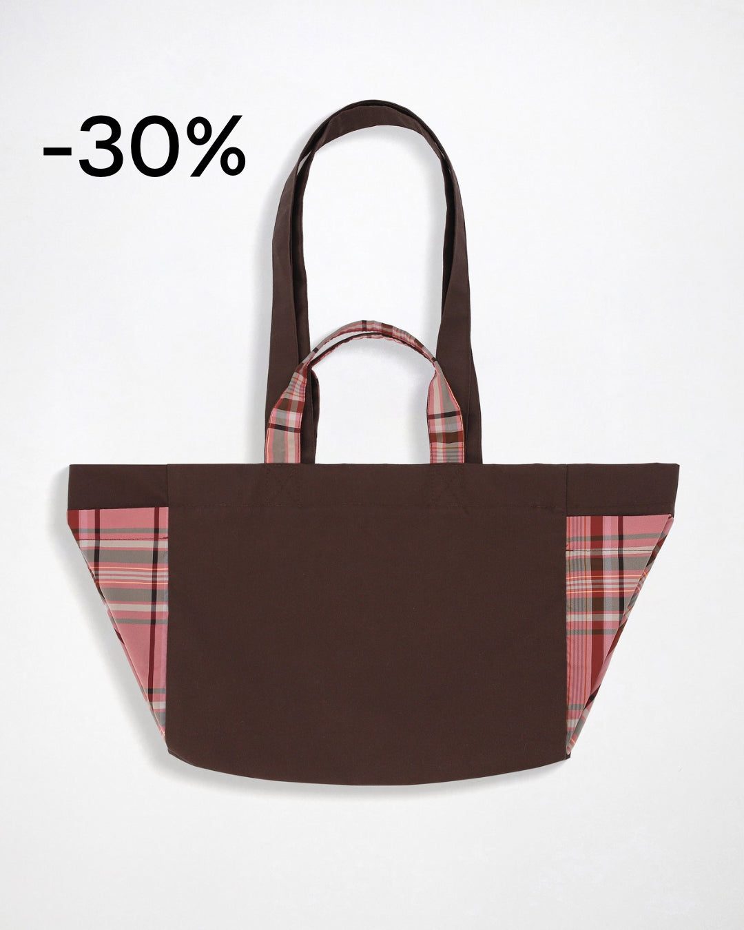 SHOPPER TOTE GARDEN — BROWN