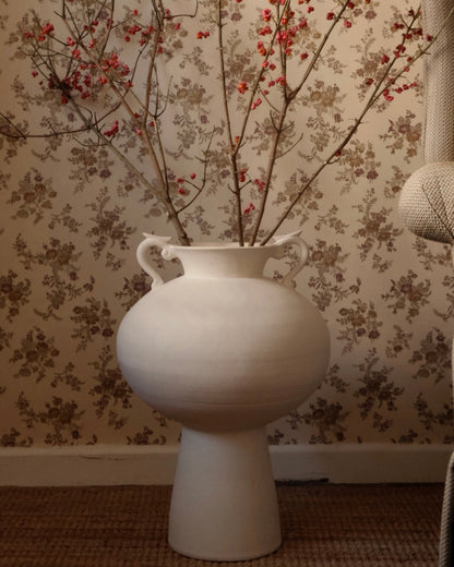 VASE AMPHORA — BEIGE