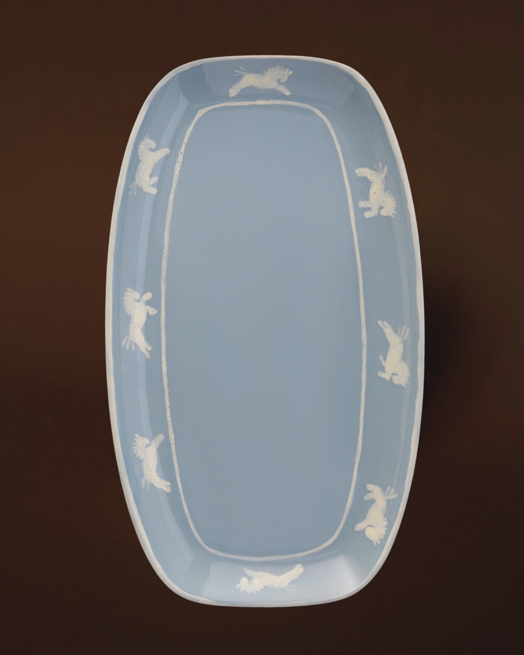 БЛЮДО OVAL BLUE